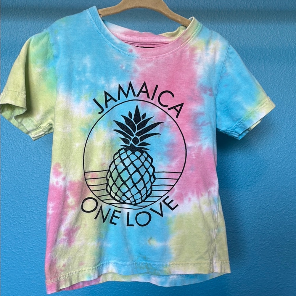 Kids Tie-Dye Jamaica One Love T-Shirt Size 2/4 Toddler